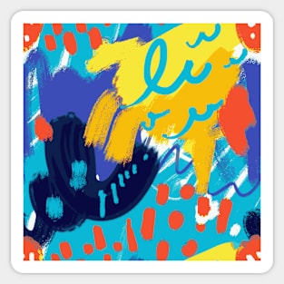 Tropical Abstract Delight Sticker